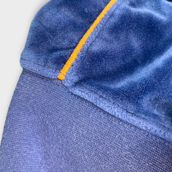 NIKE Velour Cropped Jacket XL Blue Full Zip - Picture 6 of 11